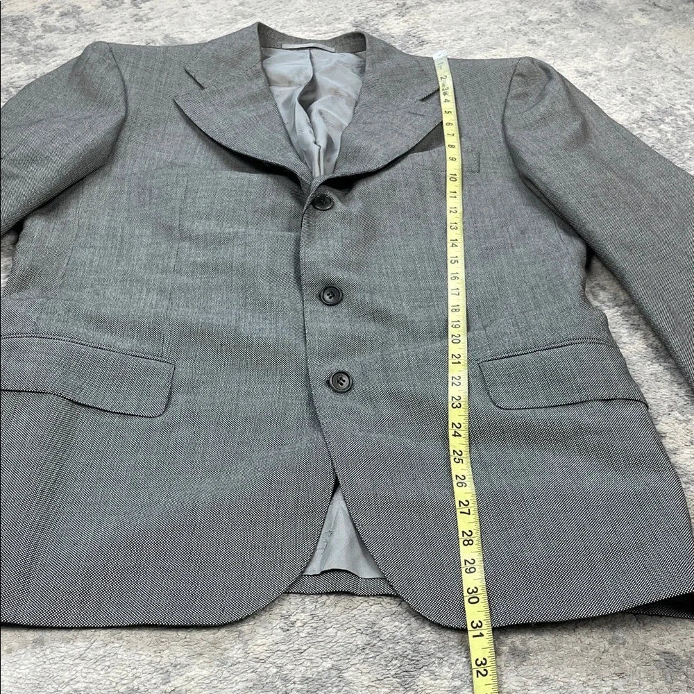 NWT Abla Italy Gray Patterned Wool Suit Blazer Pants Formal Business IT 52